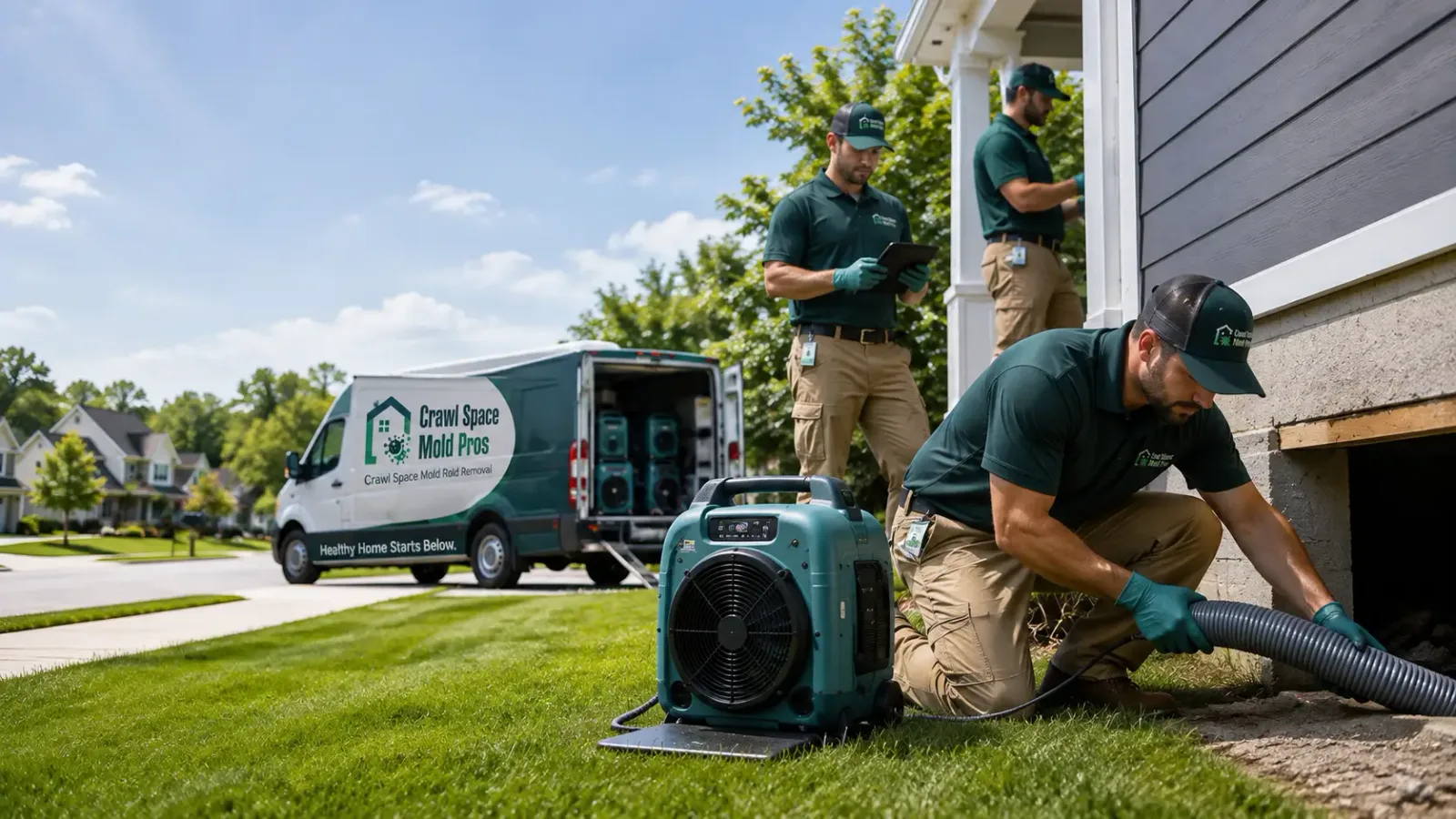 Crawl Space Mold Removal in Portland, IN
